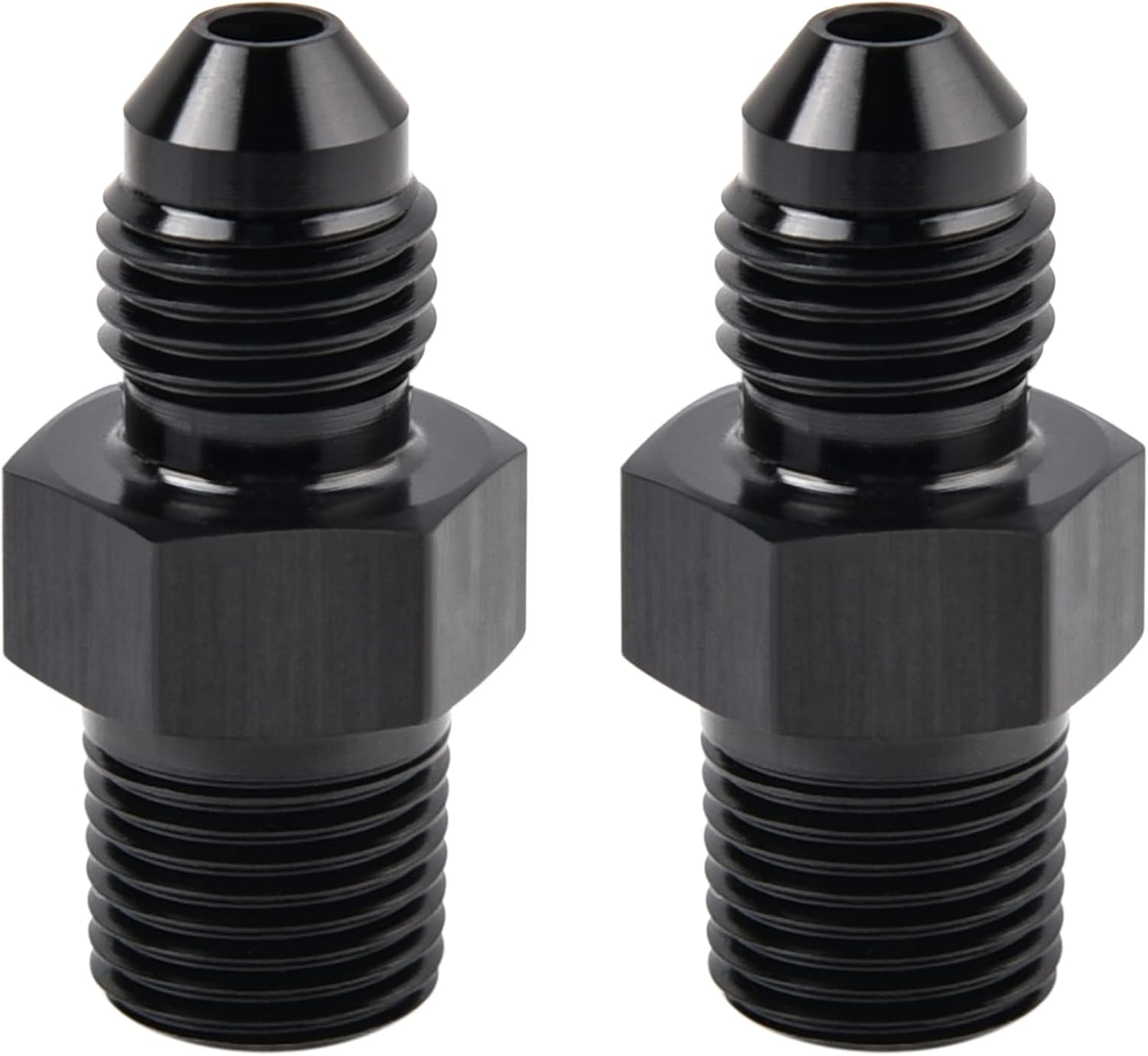EVIL ENERGY 4AN Male Flare to 1/8" NPT Pipe Fitting Adapter Aluminum 2PCS