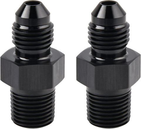 EVIL ENERGY 4AN Male Flare to 1/8" NPT Pipe Fitting Adapter Aluminum 2PCS