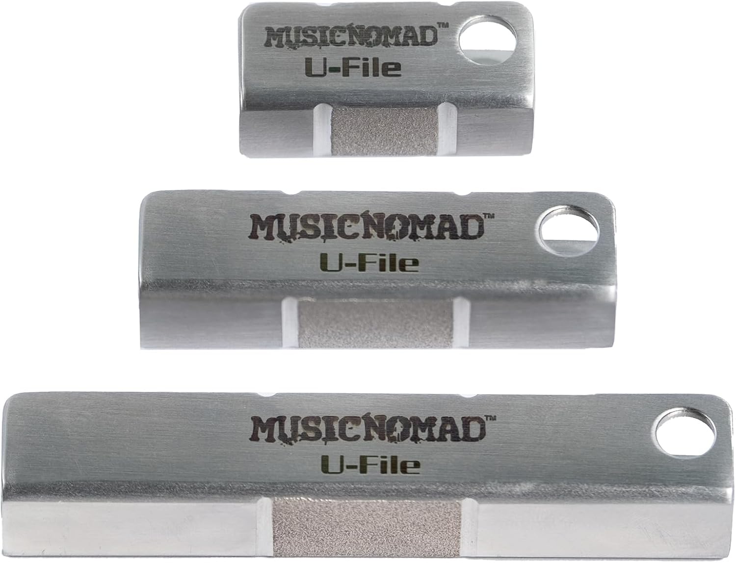 MusicNomad U-File Single Fret Leveler, 3-Pack (MN813)