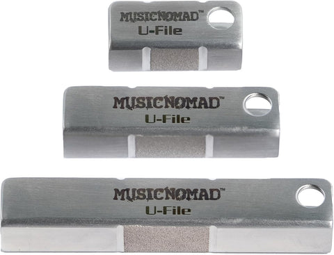 MusicNomad U-File Single Fret Leveler, 3-Pack (MN813)