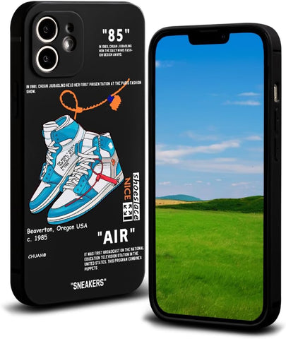 Cool Phone Case for iPhone 11 Case for Boys Men Street Design Aesthetic Shockproof Basketball Sneaker Sports Designer Cases Compatible with iPhone 11 Black