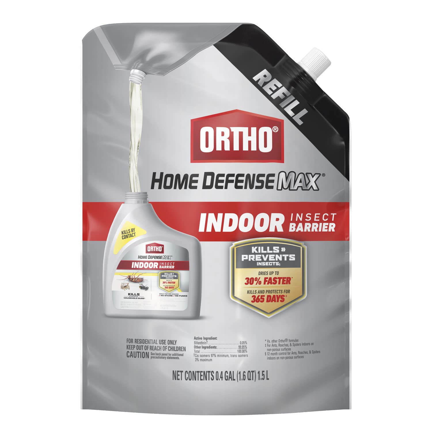 Ortho Home Defense MAX Indoor Insect Barrier Refill, 1.5 L