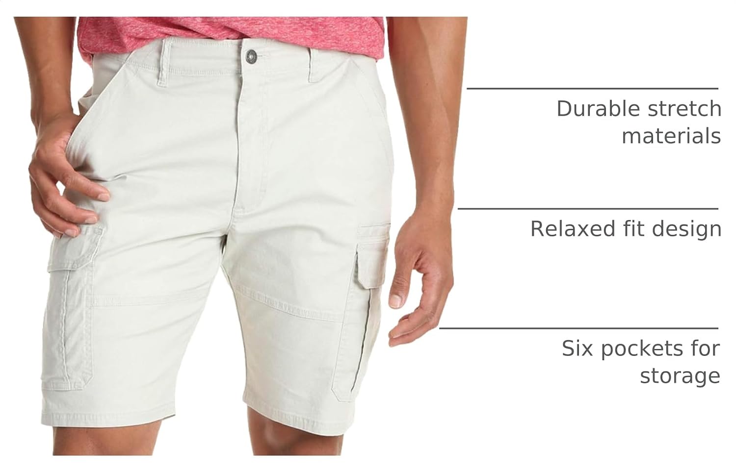 Wrangler Authentics Men's Classic Cargo Stretch Short