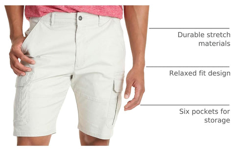Wrangler Authentics Men's Classic Cargo Stretch Short