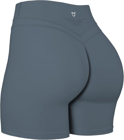 TomTiger Women's Yoga Biker Shorts，No Front Seam Workout Shorts 5"/6"