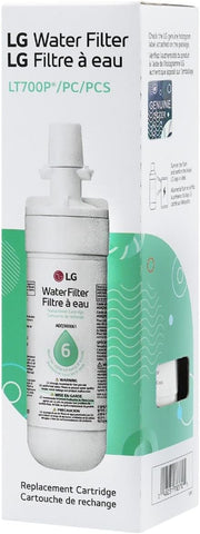 LG LT700P- 6 Month / 200 Gallon Capacity Replacement Refrigerator Water Filter (NSF42 and NSF53) ADQ36006101, ADQ36006113, ADQ75795103, or AGF80300702 , White , Single