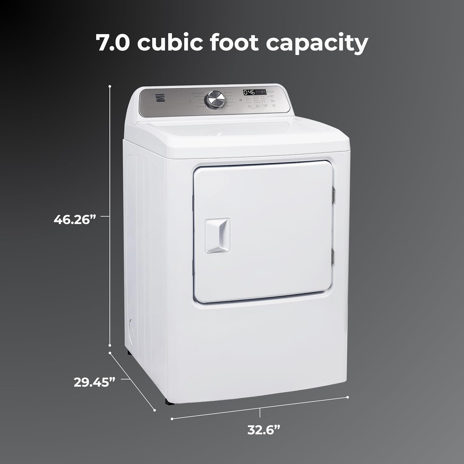 Kenmore 7.0 cu. ft. Front Load Electric Dryer - White