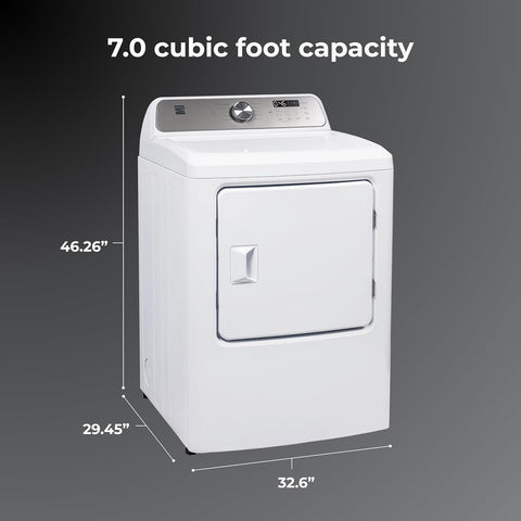 Kenmore 7.0 cu. ft. Front Load Electric Dryer - White