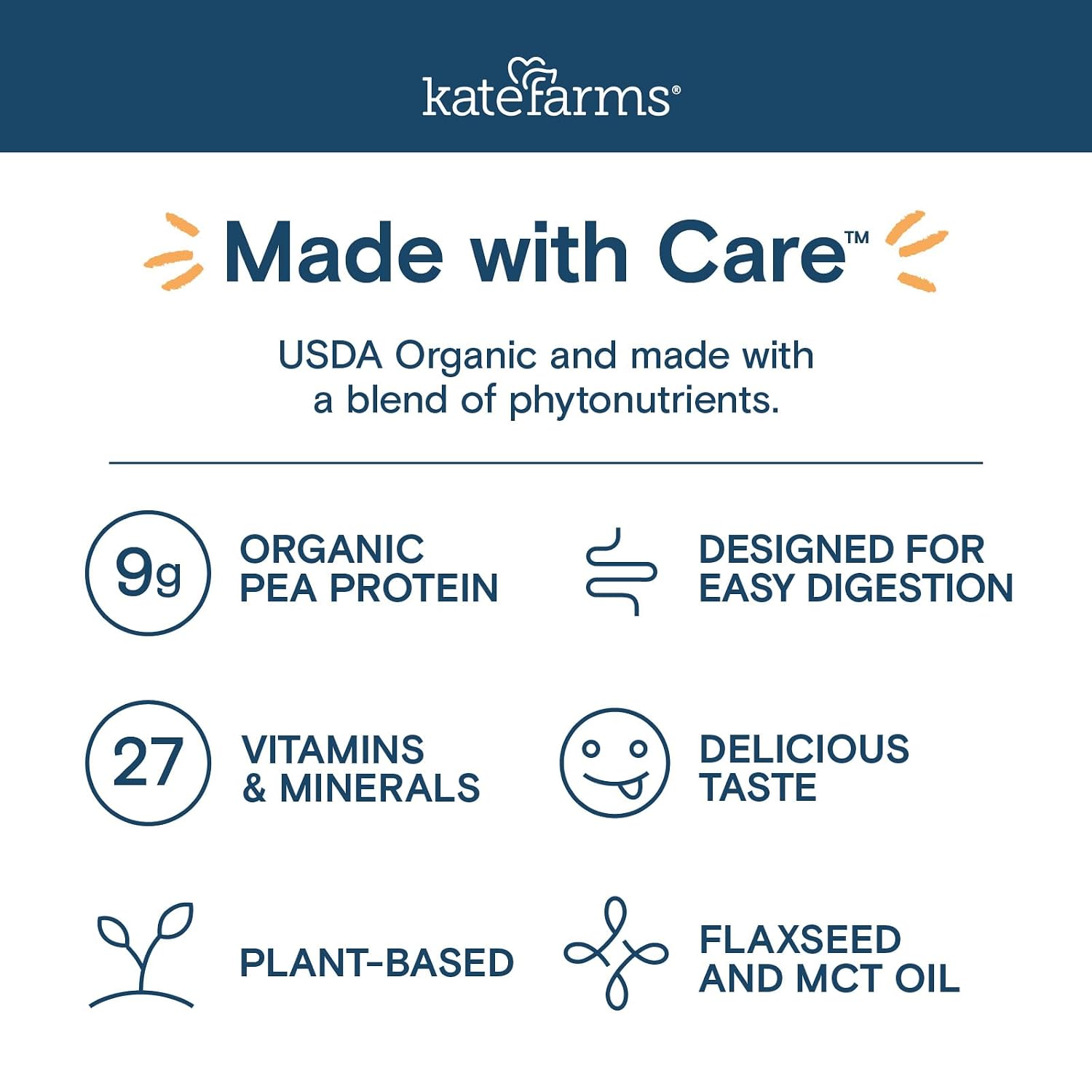 KATE FARMS Pediatric Peptide 1.0 Formula, Vanilla, 12 Pack
