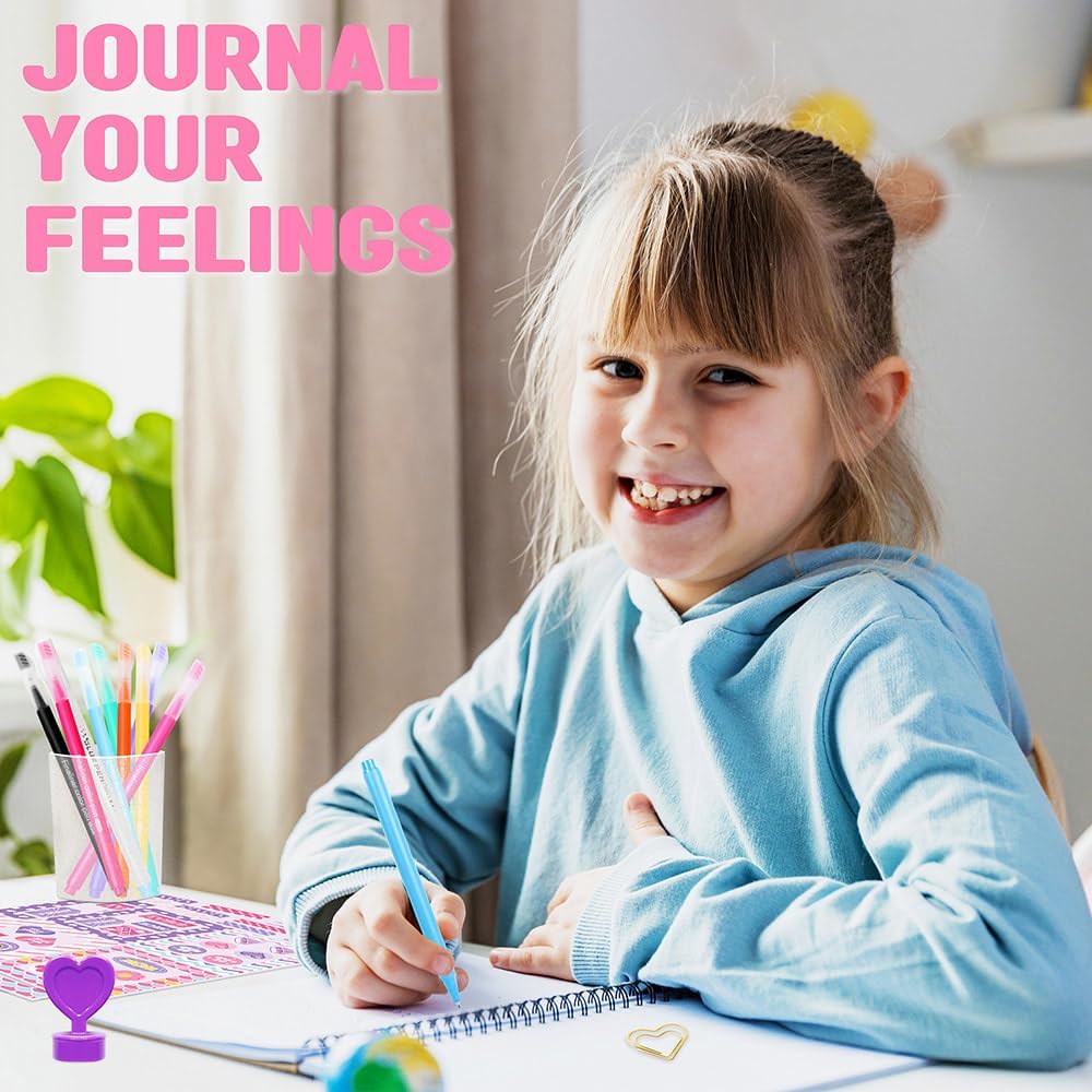Nollh DlY Journal Kit for Girls Scrapbook Gifts for 8-12 Year Old Girl