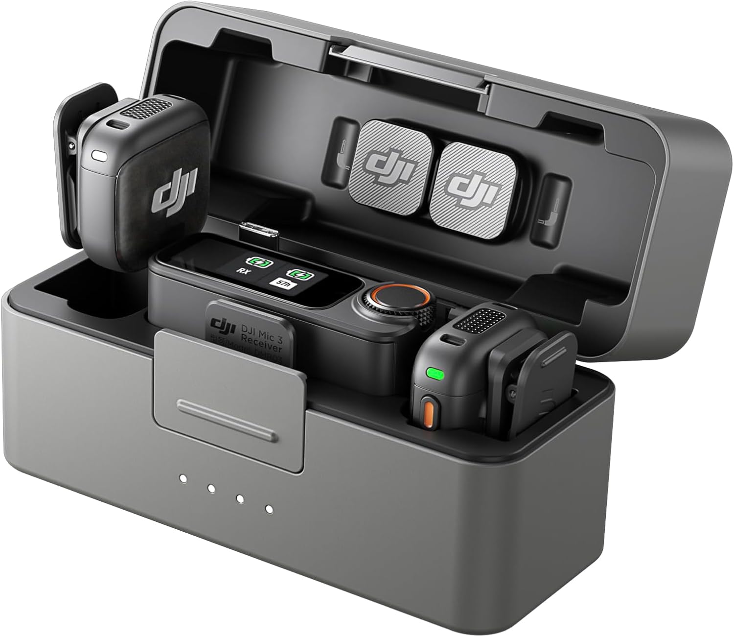 DJI Mic 3 (2 TX + 1 RX + Charging Case), Wireless Microphone