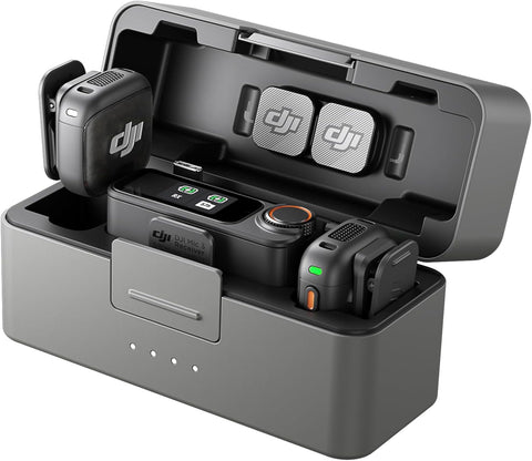 DJI Mic 3 (2 TX + 1 RX + Charging Case), Wireless Microphone