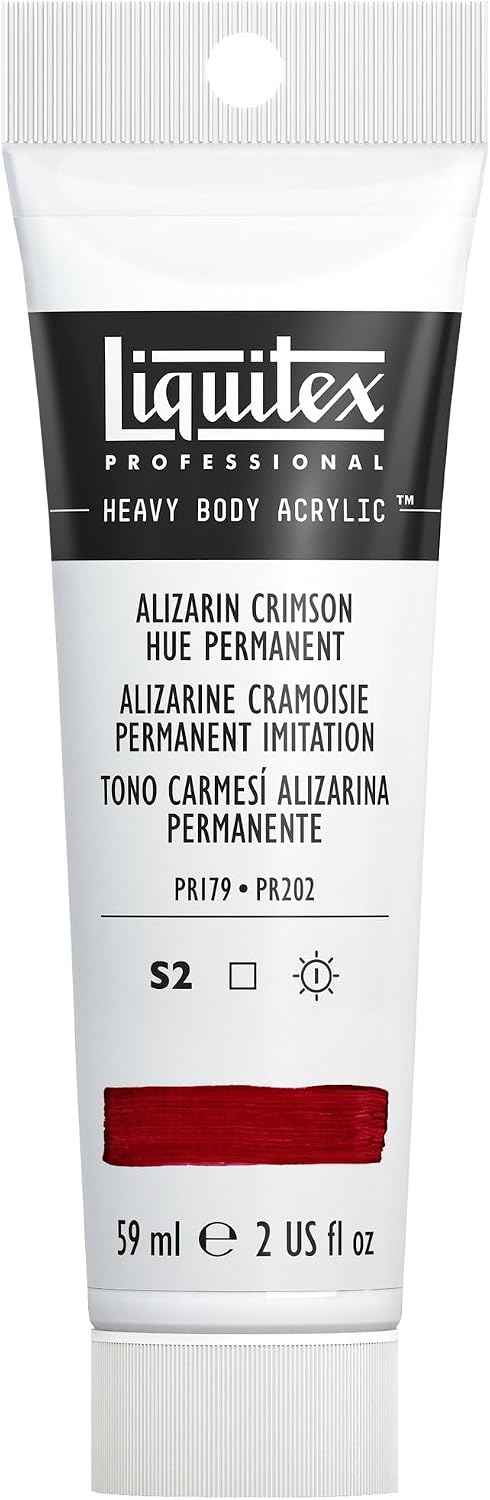 Liquitex Heavy Body Acrylic Paint, 2-oz Tube, Alizarin Crimson Hue Perm