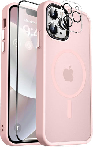 MOCCA Magnetic Shockproof for iPhone 12 Pro Max Case,Pink