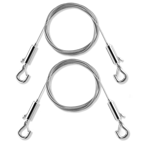 Stainless Steel Picture Hanging Wire, Heavy Duty 100lbs, 2PCS 6.6FT