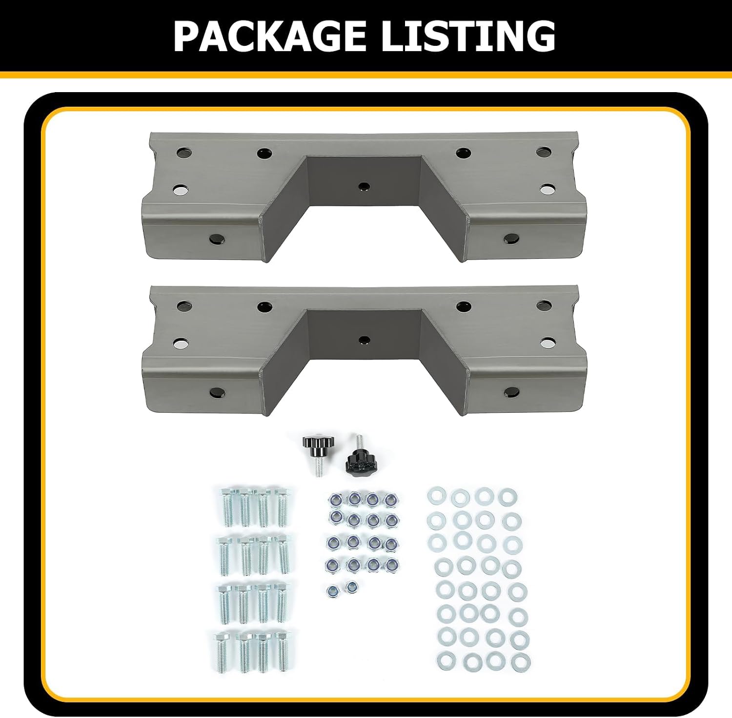 KUAFU 6 Inch Drop Rear C Notch Kit Compatible with 1989-1998 Chevy Silverado/GMC Sierra C1500 K1500 Trucks Bare Metal Steel