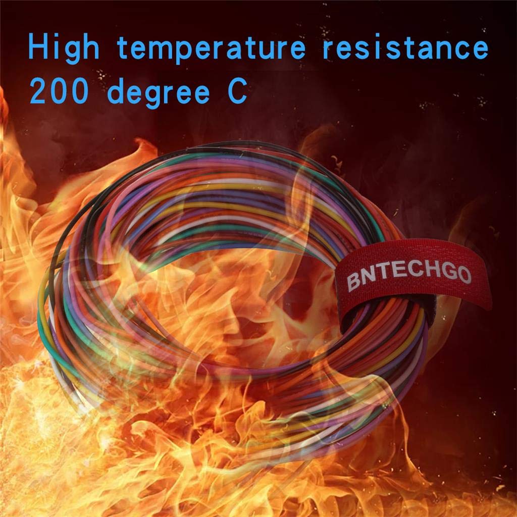 BNTECHGO 24 AWG Silicone Wire Kit 10 Color Each 10ft Stranded Tinned Copper