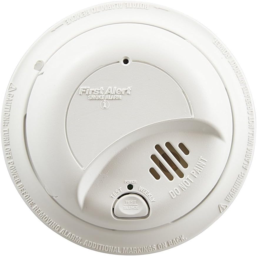 First Alert BRK SMI100-AC Hardwired Smoke Detector with Battery Backup, 6-Pack