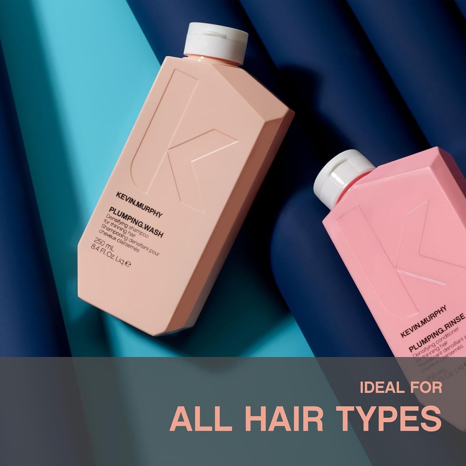 KEVIN.MURPHY PLUMPING.WASH & RINSE Shampoo & Conditioner, 8.4 fl oz, 2-Pack