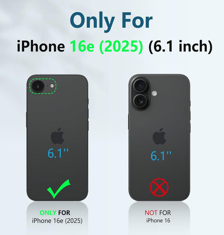 FNTCASE for iPhone 16e Case, with Belt Clip, with Built-in Screen Protector