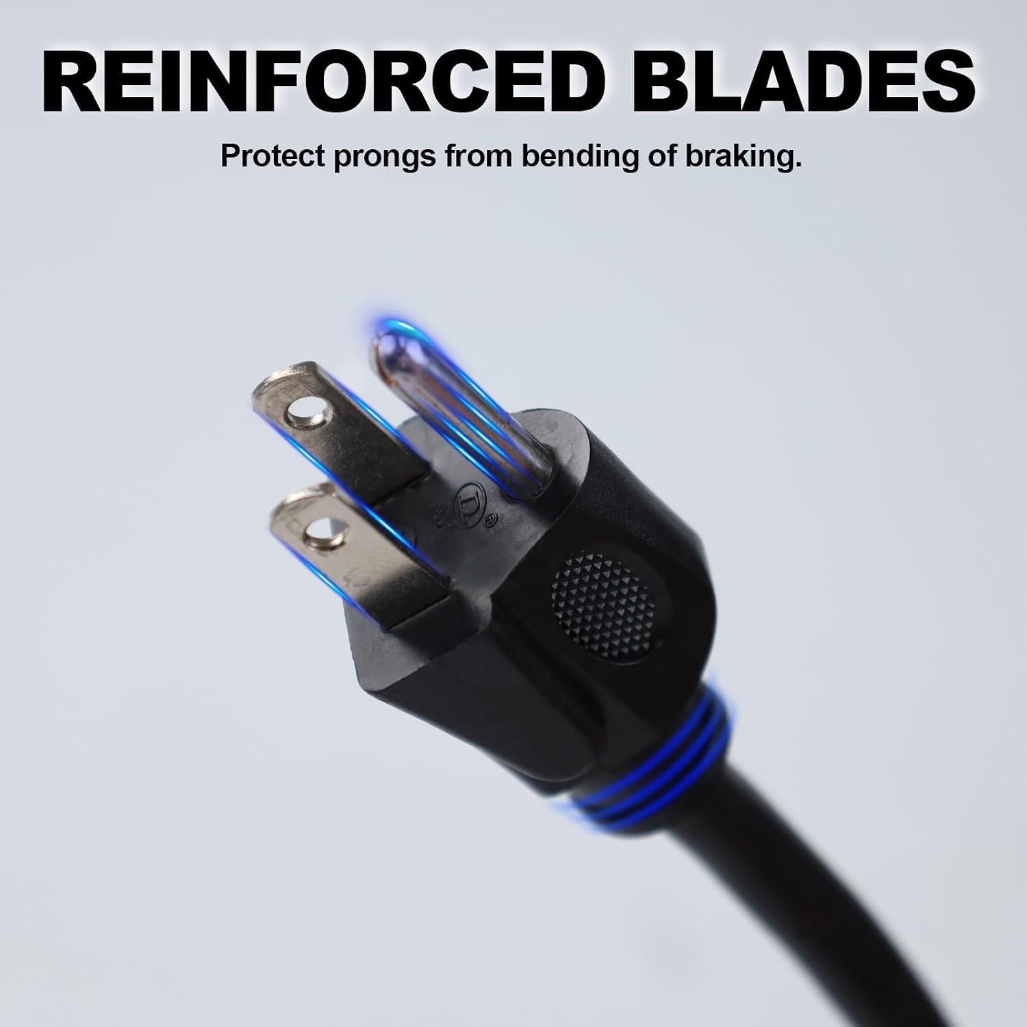 EP 6 Ft Outdoor Extension Cord 16/3 SJTW 3 Electrical Power Outlets, Black
