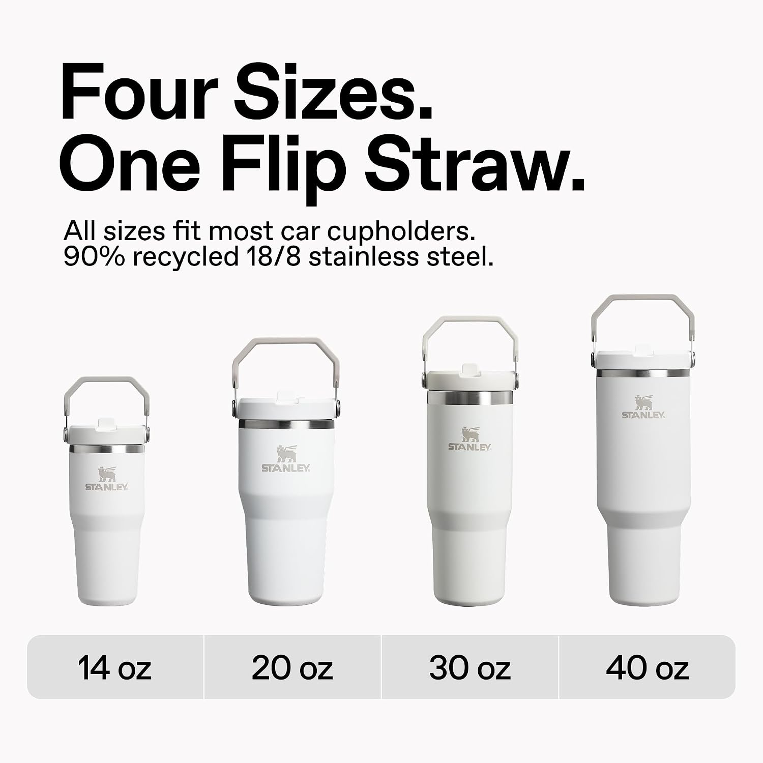 STANLEY IceFlow 2.0 Flip Straw Tumbler, 30 oz, Rose Quartz