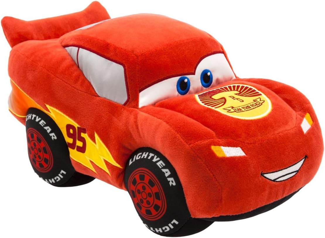 Disney Store Official Lightning McQueen Plush Medium Soft Toy for Kids - Cuddly Character with Fuzzy Texture and Embroidered Details - Suitable for All Ages - 12 Inches