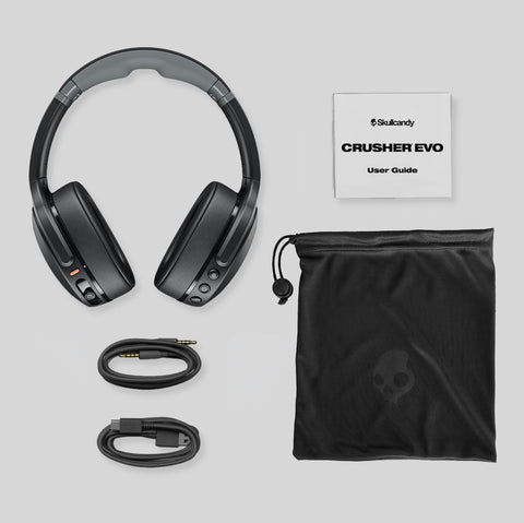 Skullcandy Crusher Evo Wireless Multi-Sensory Bass Headphones - Chill Grey