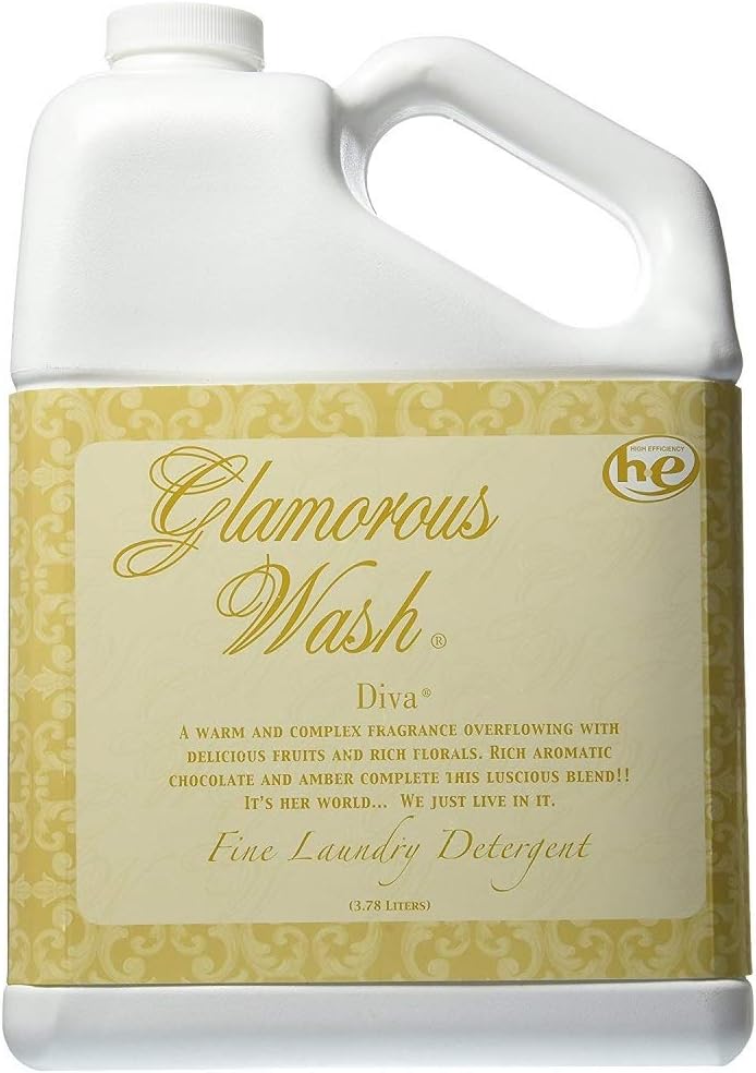 Tyler Candle Glamorous Wash Diva Laundry Detergent 128oz w/Diva Sachets Bundle (1)