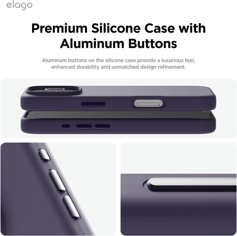 elago Premium Magnetic Silicone Case for iPhone 16 Pro Max