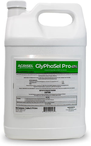 Agrisel GlyPhoSel Pro Weed Killer, Easy Mixing, Pet Safe, 128 Ounces