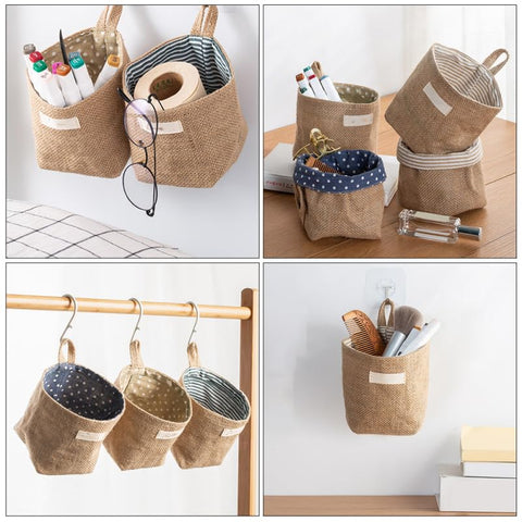 Parliky 4pcs Over The Door Storage Organizer Wall Hanging Pocket for Glasses Jewelry Keys Mail Fabric Compact and Lightweight Design for Tidy Spaces