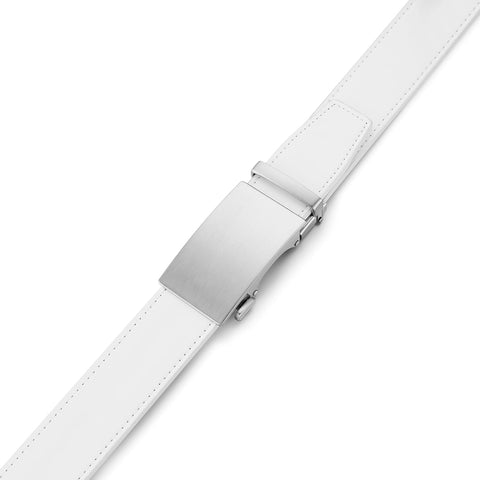 Men's Leather Belt with Ratchet Buckle