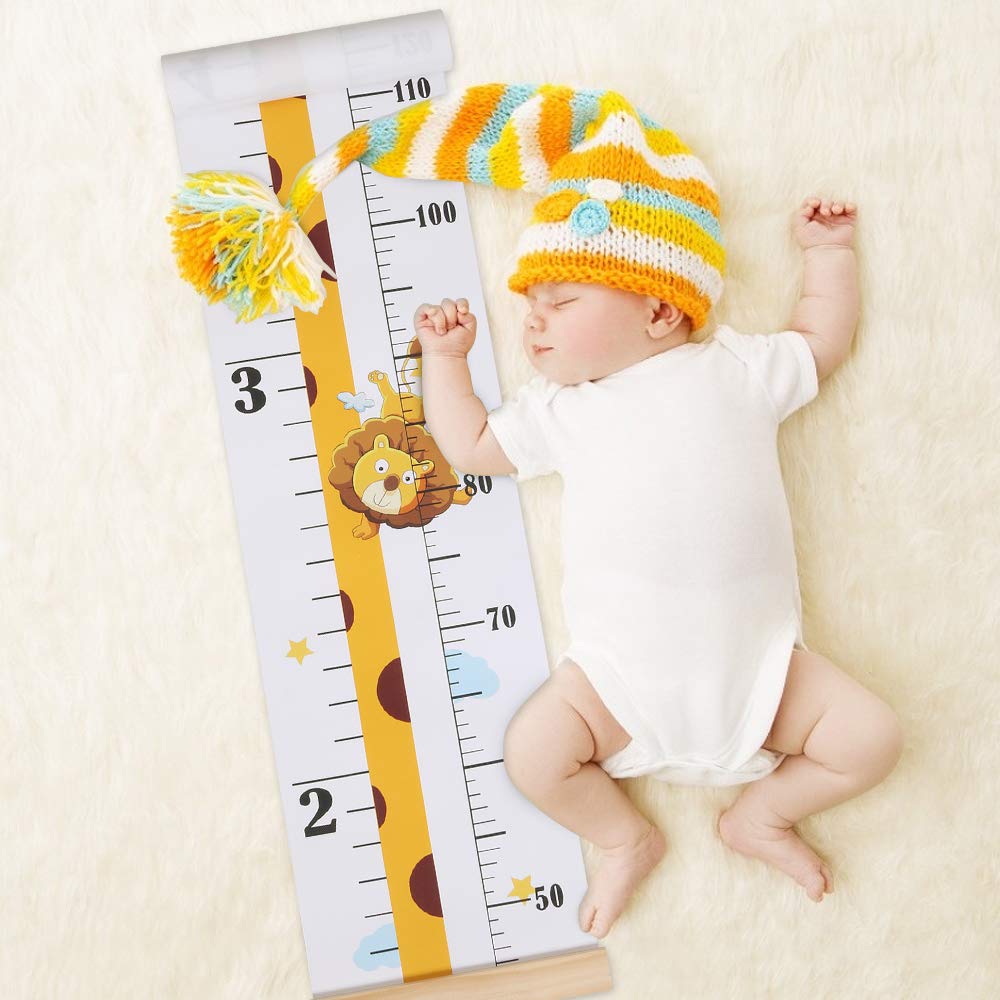 Growth Chart,Kids Canvas Height Ruler,Removable Wall Decor