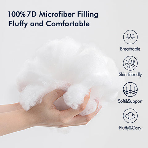 MIULEE Pack of 2 18x18 Inch Outdoor Pillow Inserts