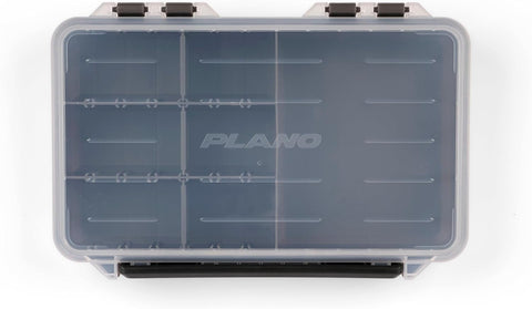 Plano StowAway 3600 50/50 Split Stow Tackle Box with Corrosion-Preventive Rustricor, Single Latch Design, Transparent DuraView Lid, Stackable Storage for Fishing Bait, Lures and Gear