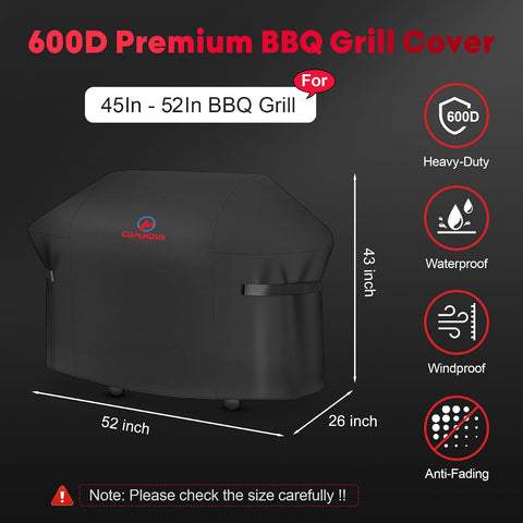 Comnova 52 Inch Grill Cover for Spirit 300 & Spirit 400 Series