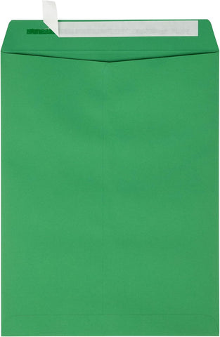 LUXPaper 9 x 12 Open End Envelopes | Peel & Press | Holiday Green | 80lb. Text | 50 Qty