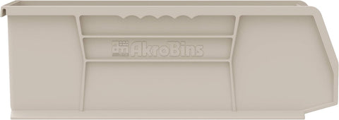 Akro-Mils 30234 AkroBins Plastic Storage Bins, 15"x5"x5", Clear, 12-Pack