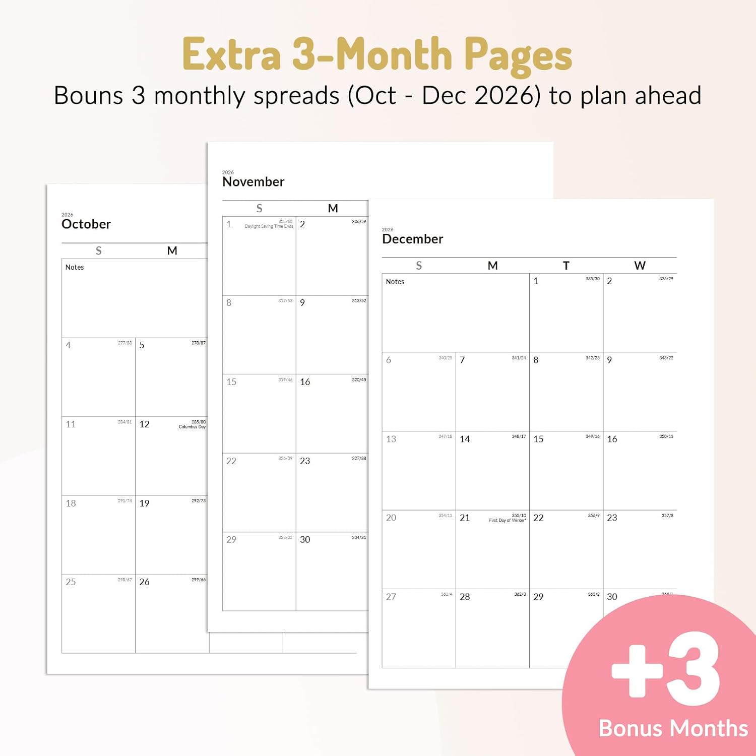 Forvencer 2027 Planner, Hardcover Calendar Planner Jan - Dec 2027, 6"x8"
