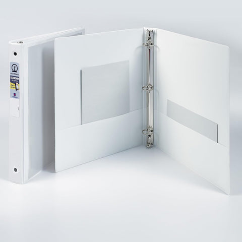 Avery Standard View 3 Ring Binder, 1" Round Rings, 1 White Binder