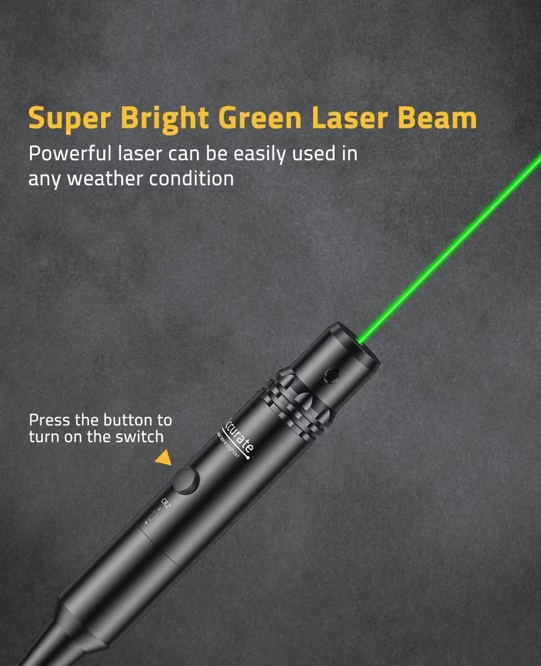 CVLIFE Professional Laser Bore Sight Kit with 32 Adapters fit 0.17 to 12GA Calibers, Bright Bore Sighter Laser with Button Switch, Powerful Support for Hunting