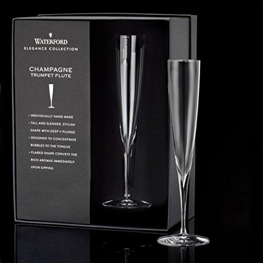 Waterford Elegance Trumpet Flute Pair