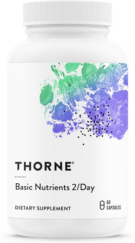 THORNE Basic Nutrients 2/Day, Vitamin & Mineral Formula, 60 Capsules