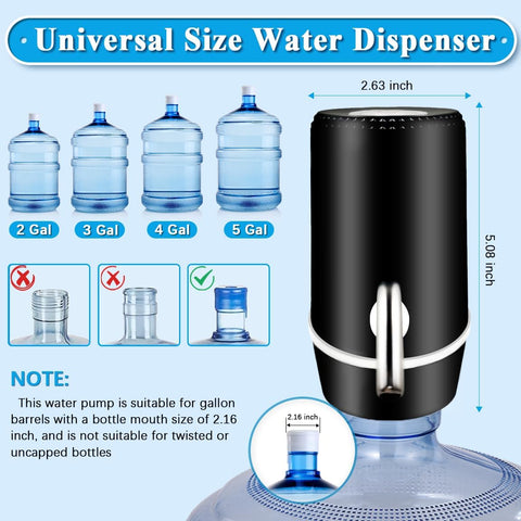Water Dispenser for 5 Gallon Bottle, Electric Water Pump for 5 Gallon Jug