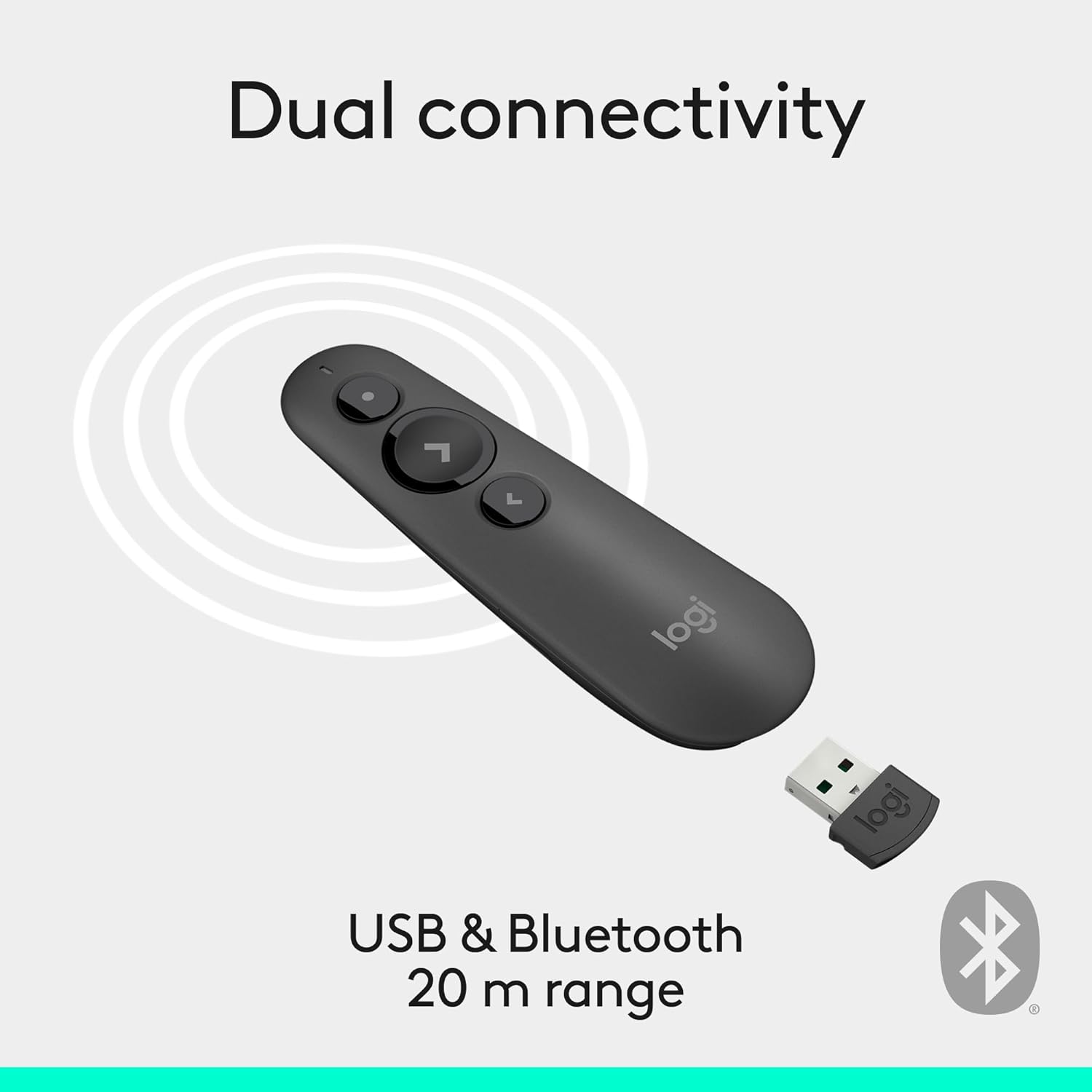 Logitech Wireless Presenter R500s PowerPoint Clicker with Laser Pointer | PowerPoint clicker, presentation clicker