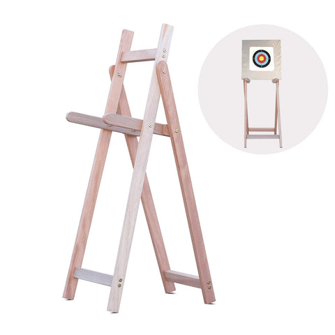 DeeRace Wooden Archery Target Stand for Backyard, Recurve Bow, Longbow, Compound Bow (Wooden Archery Target Stand)