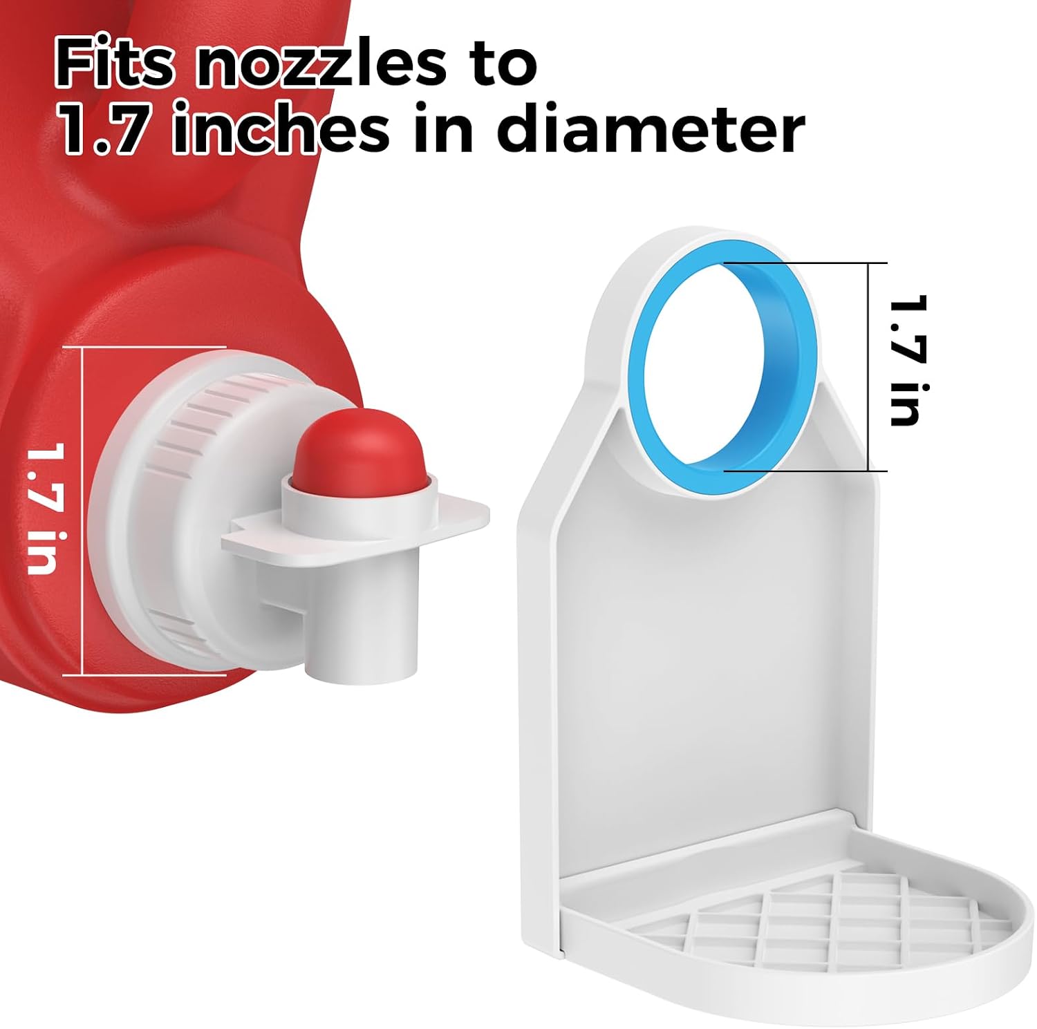 Laundry Detergent Dispenser Cup Holder,Nozzle Upgraded Labor Saving Switch Easily No More runny or Messy Laundry Detergent, Laundry Cup Holder and drip Tray Room Organization and Storage