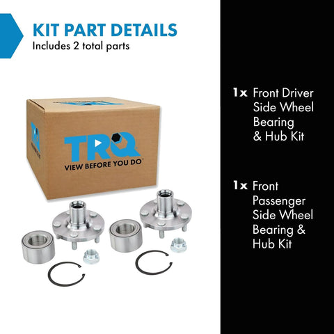 TRQ Front Wheel Bearing & Hub Kit