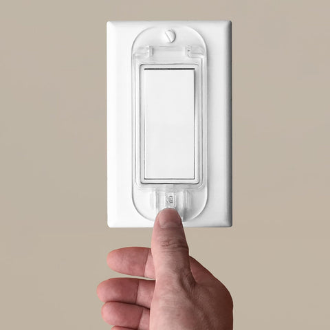 2-Pack Rocker Light Switch Cover Guard, Light Switch Lock for Baby Proof